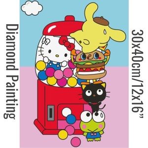 Hello Kitty Gumball DIY 5D Full Round Drill Diamond Painting
